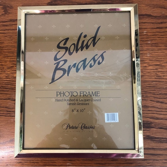 Solid Brass 8 x10 Picture Frame NWT - Picture 4 of 8